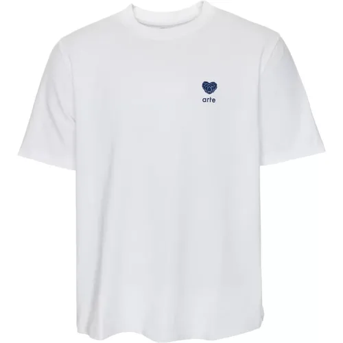 Heart Logo Tee Relaxed Fit , male, Sizes: XL, L, 2XL, S - Arte Antwerp - Modalova