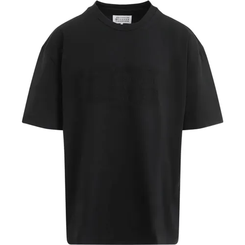 Schwarzes T-Shirt für Männer , Herren, Größe: L - Maison Margiela - Modalova