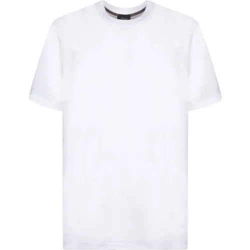 Cotton T-Shirt Short Sleeve , male, Sizes: M, L - Brioni - Modalova