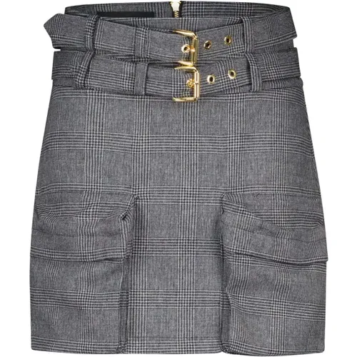 Checkered Mini Skirt , female, Sizes: 2XS - pinko - Modalova
