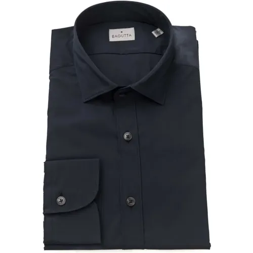 Formales Slim Fit Hemd mit Französischem Kragen , Herren, Größe: 5XL - Bagutta - Modalova