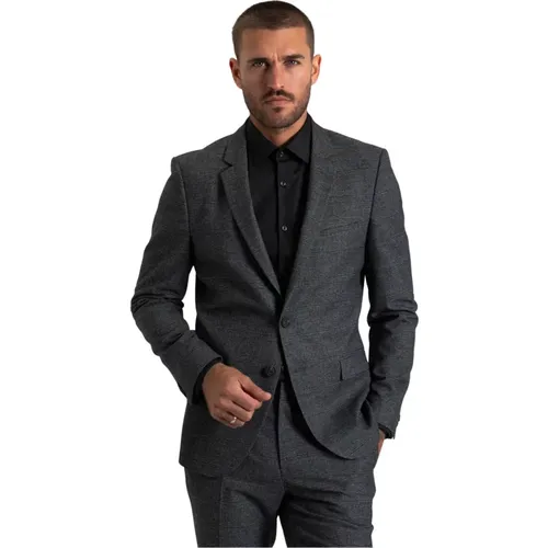 Broken-Suit Jacke mit Polyester-Mix , Herren, Größe: L - Hugo Boss - Modalova