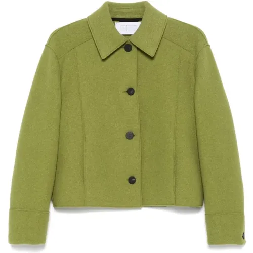 Peridot Cropped Gekochte Jacke - Harris Wharf London - Modalova