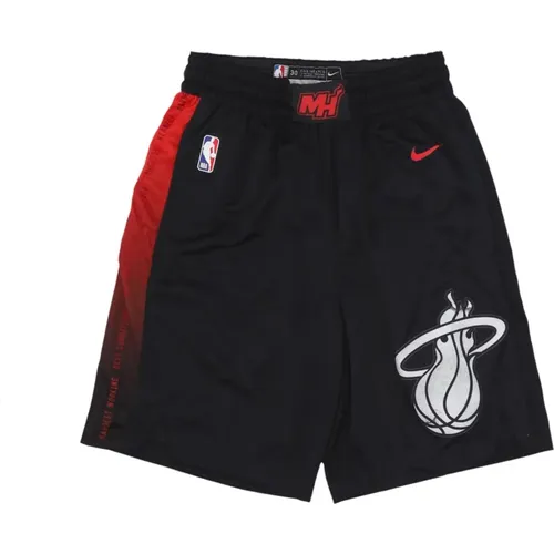 Miami Heat Edition Basketball Shorts , Herren, Größe: L - Nike - Modalova