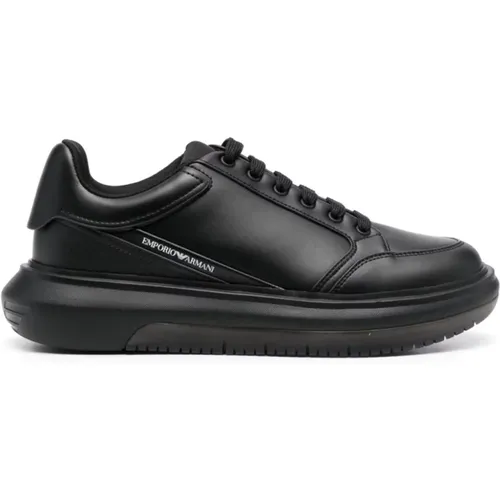 Logo Low-Top Sneakers , male, Sizes: 10 UK, 11 UK - Emporio Armani - Modalova