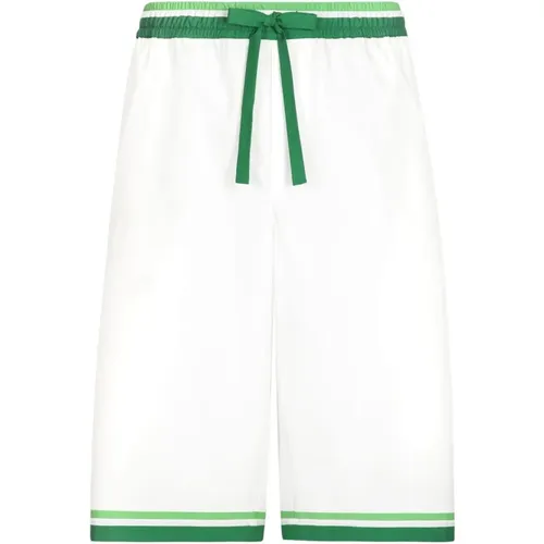 Contrast Trim Shorts , male, Sizes: M, L - Dolce & Gabbana - Modalova