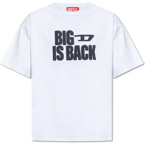 ‘T-Boxt-Back’ T-shirt with print , male, Sizes: M, S - Diesel - Modalova