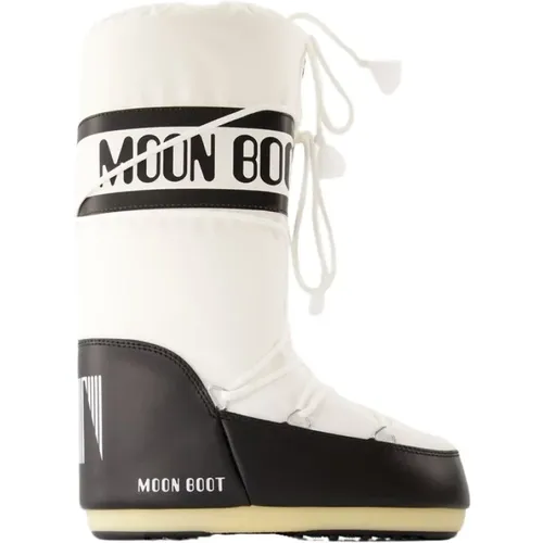 Icon Boots - Synthetic - /White , female, Sizes: 6 UK, 2 UK - moon boot - Modalova