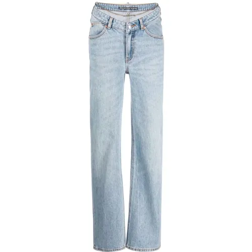 Chain Denim Jeans , female, Sizes: W27 - alexander wang - Modalova