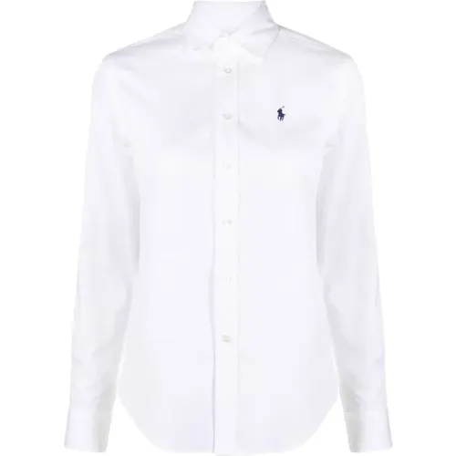 Weiße Polo Shirts , Damen, Größe: L - Polo Ralph Lauren - Modalova