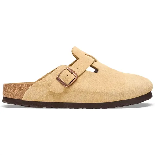 Suede Clogs Boston Stil , Damen, Größe: 39 EU - Birkenstock - Modalova