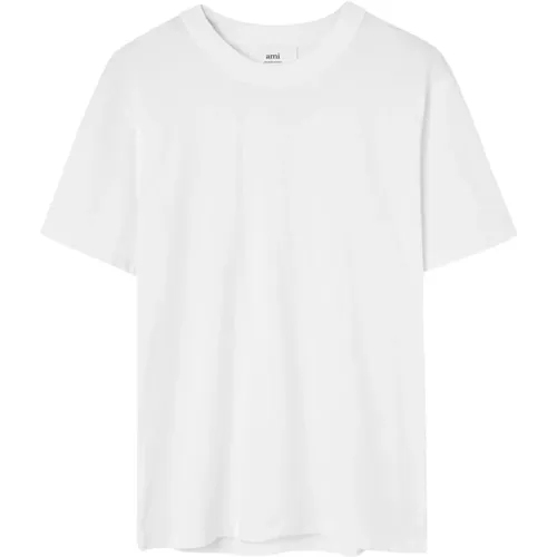 Logo T-Shirt Cotton , male, Sizes: L, M - Ami Paris - Modalova