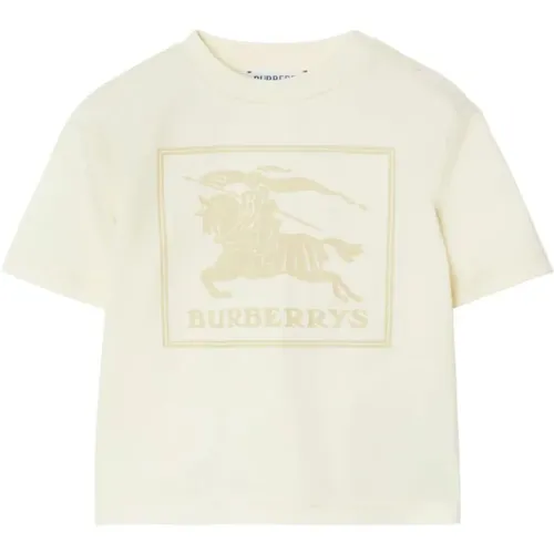 Weiße Equestrian Knight T-Shirt - Burberry - Modalova