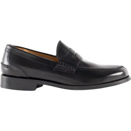Almond Toe Leather Loafers , Herren, Größe: 39 EU - Corsinelabedoli - Modalova