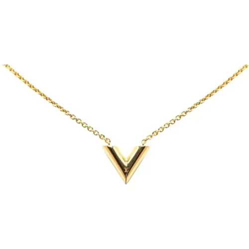 Pre-owned Metal necklaces , female, Sizes: ONE SIZE - Louis Vuitton Vintage - Modalova