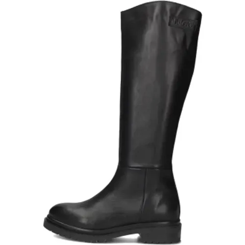 Elegante Schwarze Lederstiefel , Damen, Größe: 40 EU - Inuovo - Modalova