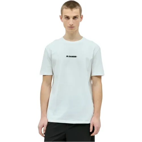 Logo Print T-Shirt , male, Sizes: M, XL, L - Jil Sander - Modalova