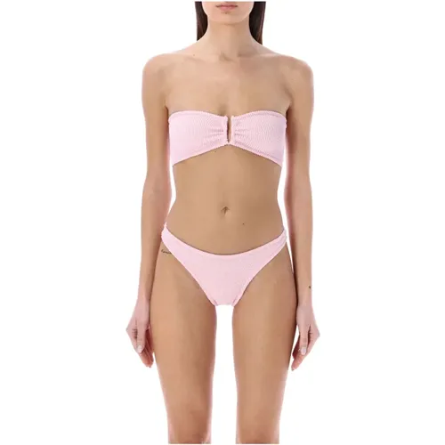 Rosa Bandeau-Bikini-Set , Damen, Größe: ONE Size - Reina Olga - Modalova