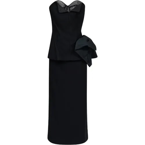Layered Wool Midi Dress , female, Sizes: XS - Maison Margiela - Modalova