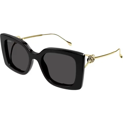 Grey Sunglasses Gg1567Sa 001 , female, Sizes: 54 MM, L - Gucci - Modalova