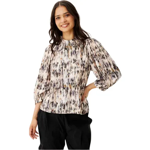 Abstract Print Mariana Blouse Multicolour , female, Sizes: L, 2XL, S - IN Front - Modalova