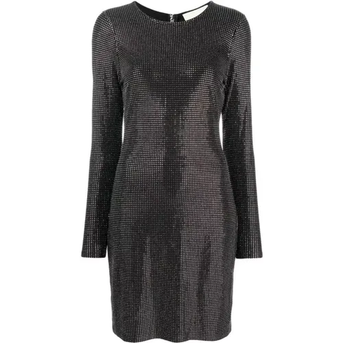 Silver Rhinestone Mini Dress , female, Sizes: S, M - Michael Kors - Modalova