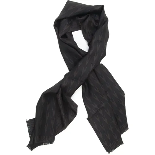 Men`s Wool Scarf, Stylish and Warm , male, Sizes: ONE SIZE - Moschino - Modalova