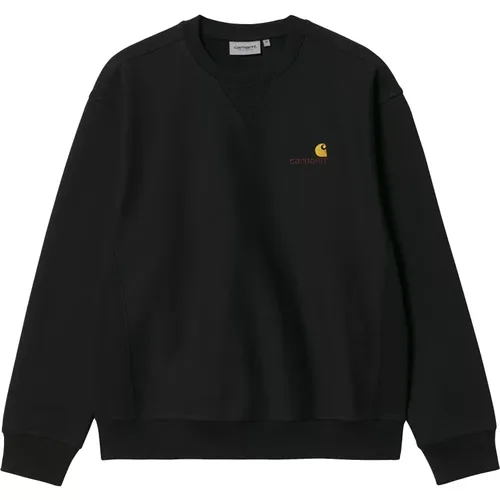 American Script Sweatshirt , male, Sizes: L, M - Carhartt WIP - Modalova