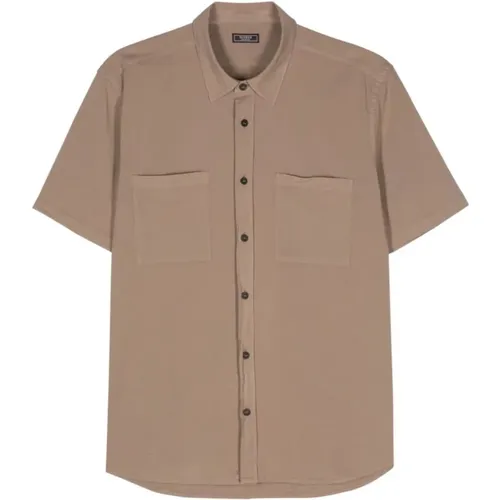 Poplin Short Sleeve Shirt , male, Sizes: 2XL - PESERICO - Modalova
