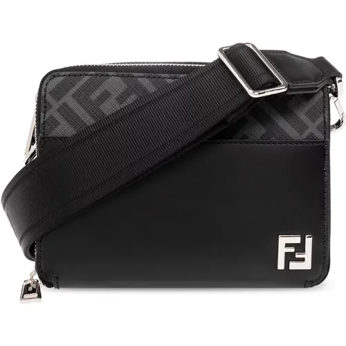 Shoulder bag with logo , male, Sizes: ONE SIZE - Fendi - Modalova