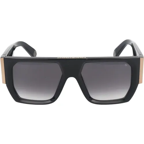 Stylische Sonnenbrille SPP094M,Sunglasses,Schwarze Sonnenbrille mit Original-Etui - Philipp Plein - Modalova