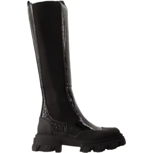 Leder boots Ganni - Ganni - Modalova