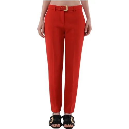 Slim Fit Damen Chinos , Damen, Größe: XS - Versace Jeans Couture - Modalova