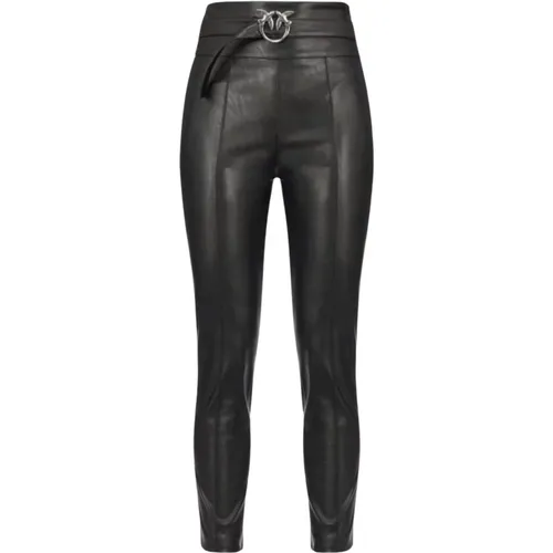 Faux Leather Campus Pants , female, Sizes: M - pinko - Modalova
