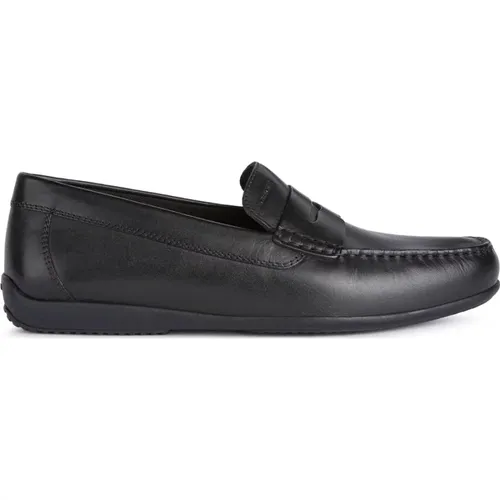 Schwarze Herren-Loafer , Herren, Größe: 43 EU - Geox - Modalova