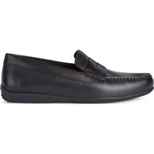 Schwarze Herren-Loafer , Herren, Größe: 45 EU - Geox - Modalova