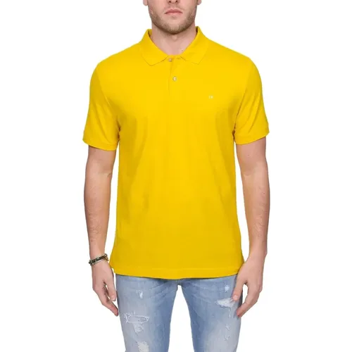 Kurzarm Polo Shirt , Herren, Größe: XS - Calvin Klein - Modalova