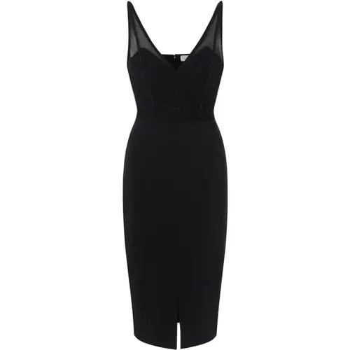 Schwarzes Kleid Ab70947E2-110 , Damen, Größe: S - Elisabetta Franchi - Modalova