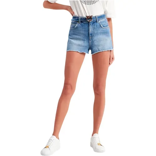 Dunkle Denim-Shorts für Frauen , Damen, Größe: W26 - pinko - Modalova