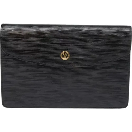 Pre-owned Leather clutches , female, Sizes: ONE SIZE - Louis Vuitton Vintage - Modalova