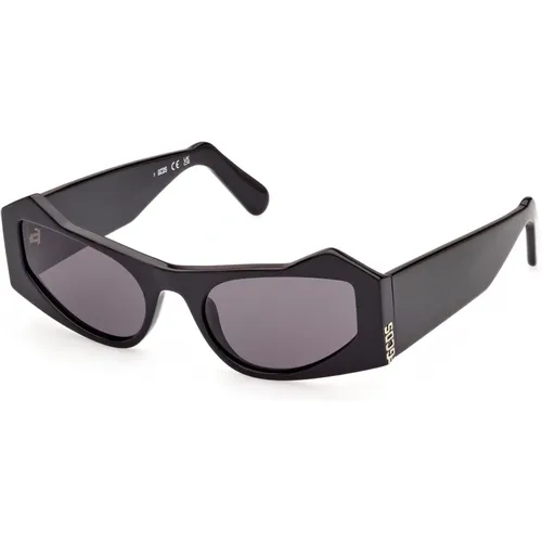 Schwarze Sonnenbrille Gd0022 Modell 01A , Damen, Größe: 53 MM - Gcds - Modalova