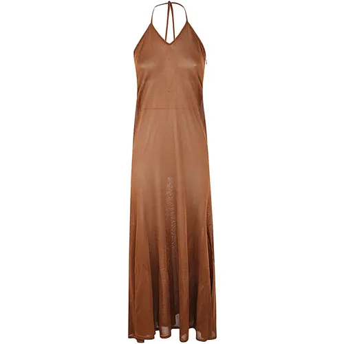 Bronzefarbenes Halterneck-Kleid - Tom Ford - Modalova