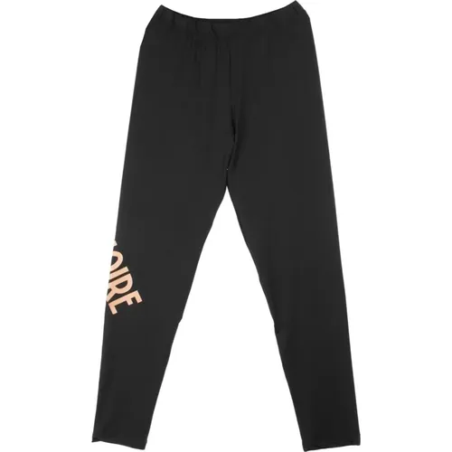 Logo Leggings in Schwarz und Orange , Damen, Größe: XS - Dolly Noire - Modalova