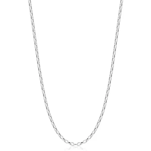Sterling Silver Thin Cable Chain , male, Sizes: ONE SIZE - Nialaya - Modalova