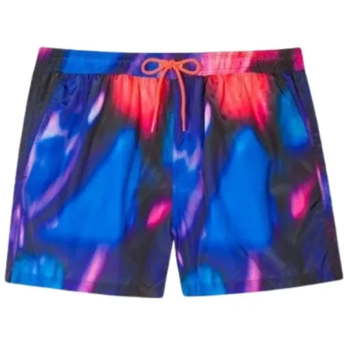 Beachwear, Men`s Swim Shorts with Rave Boy Pattern , male, Sizes: M, L - Paul Smith - Modalova