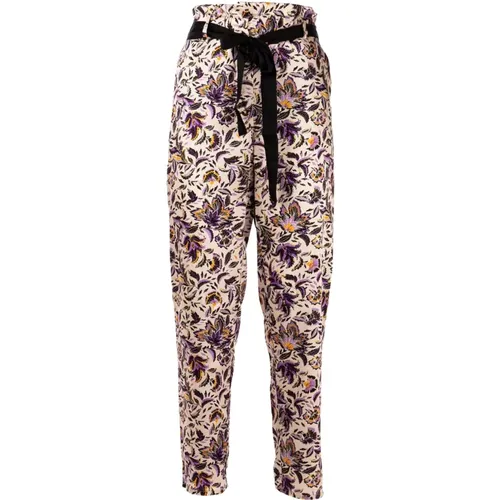 Elegant Bloom Floral Pants , female, Sizes: S - Liu Jo - Modalova