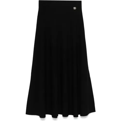 Knitted A-Line Skirt , female, Sizes: XS, M, L, S - Liu Jo - Modalova