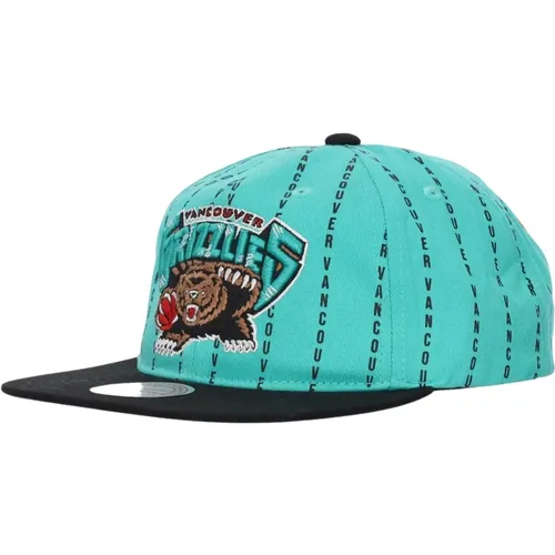 Vancouver Grizzlies Pinstripe Cap , male, Sizes: ONE SIZE - Mitchell & Ness - Modalova