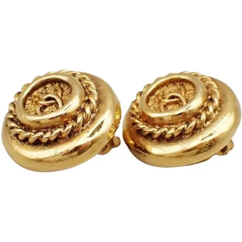 Pre-owned Metal earrings , female, Sizes: ONE SIZE - Chanel Vintage - Modalova