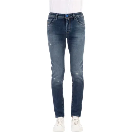 Comfortable Denim Jeans with Micro Rips , male, Sizes: W32, W30 - Jacob Cohën - Modalova
